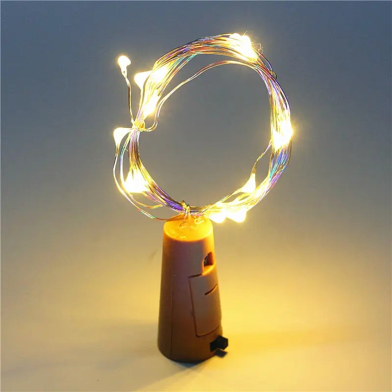 ✨Bar LED Wine Bottle Cork 2M String Lights Christmas Decoration ✨
