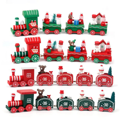 🚂Christmas Train Decoration – Plastic or Wooden Style (Choose Your Perfect Holiday Look!)