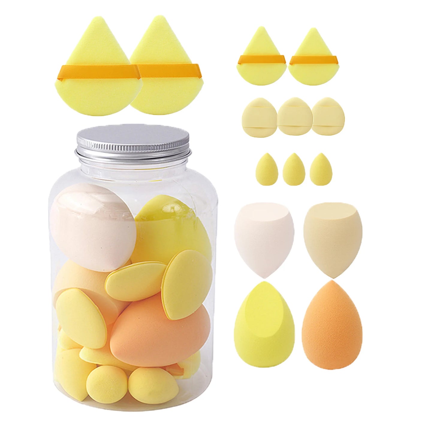 ✨14-Piece Makeup Sponge Set – Flawless Blend!✨