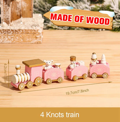 🚂Christmas Train Decoration – Plastic or Wooden Style (Choose Your Perfect Holiday Look!)