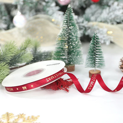 🎄5M Christmas Printed Ribbon – Add Magic to Every Gift &amp; Holiday Creation🎁