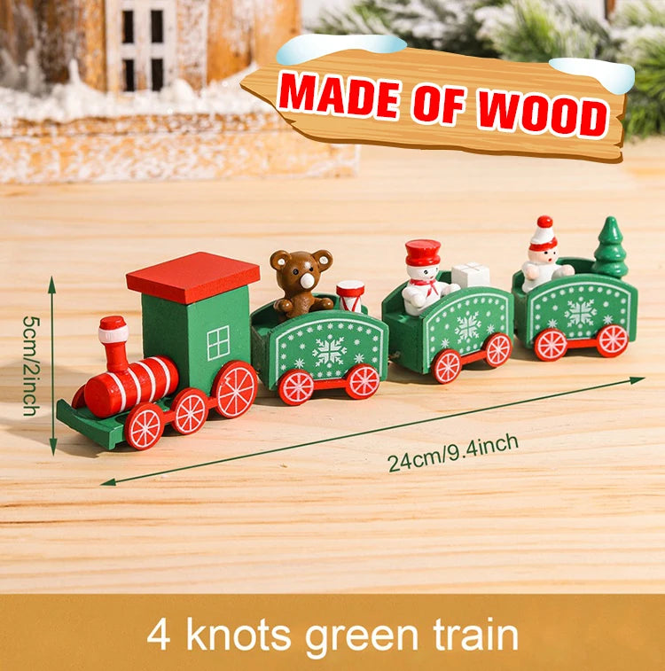 🚂Christmas Train Decoration – Plastic or Wooden Style (Choose Your Perfect Holiday Look!)