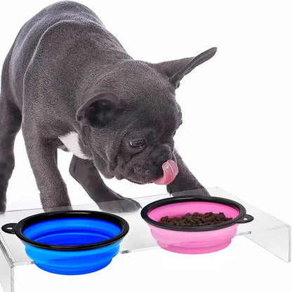 🐶Folding Portable Silicone Dog Feeder Bowl 🐱