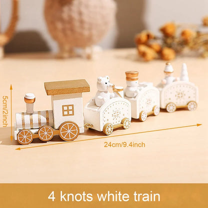 🚂Christmas Train Decoration – Plastic or Wooden Style (Choose Your Perfect Holiday Look!)