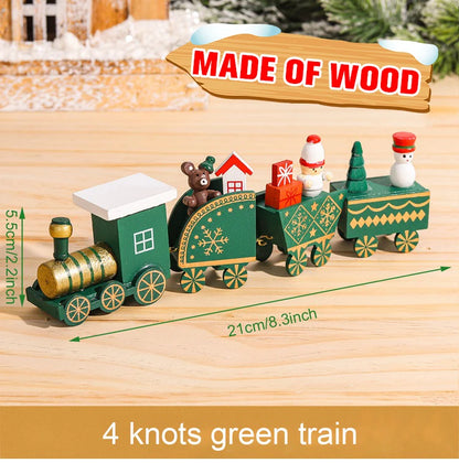 🚂Christmas Train Decoration – Plastic or Wooden Style (Choose Your Perfect Holiday Look!)
