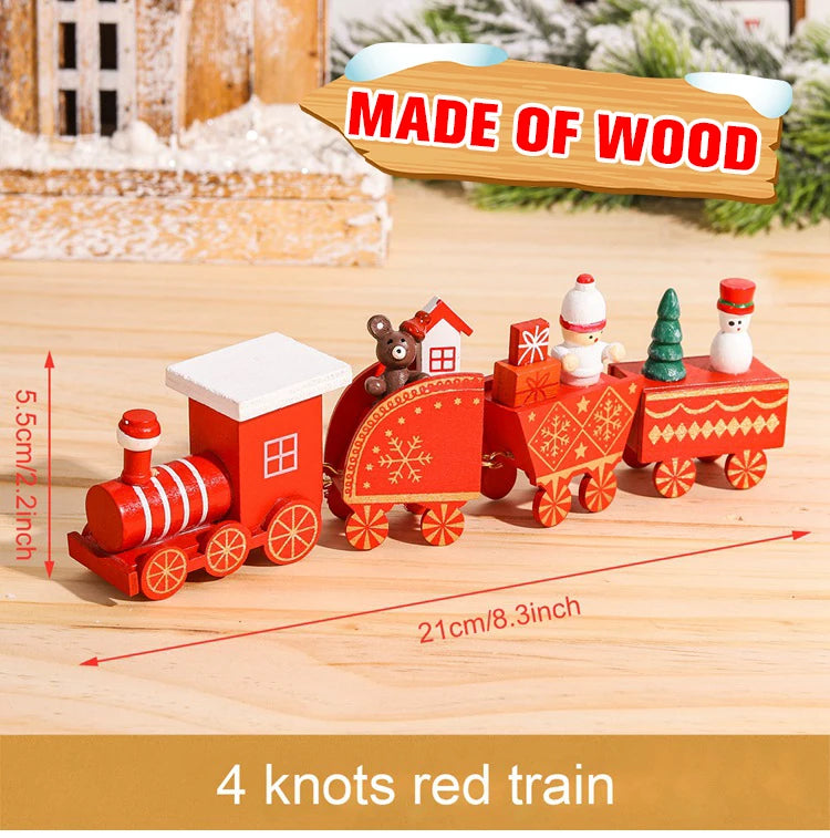 🚂Christmas Train Decoration – Plastic or Wooden Style (Choose Your Perfect Holiday Look!)