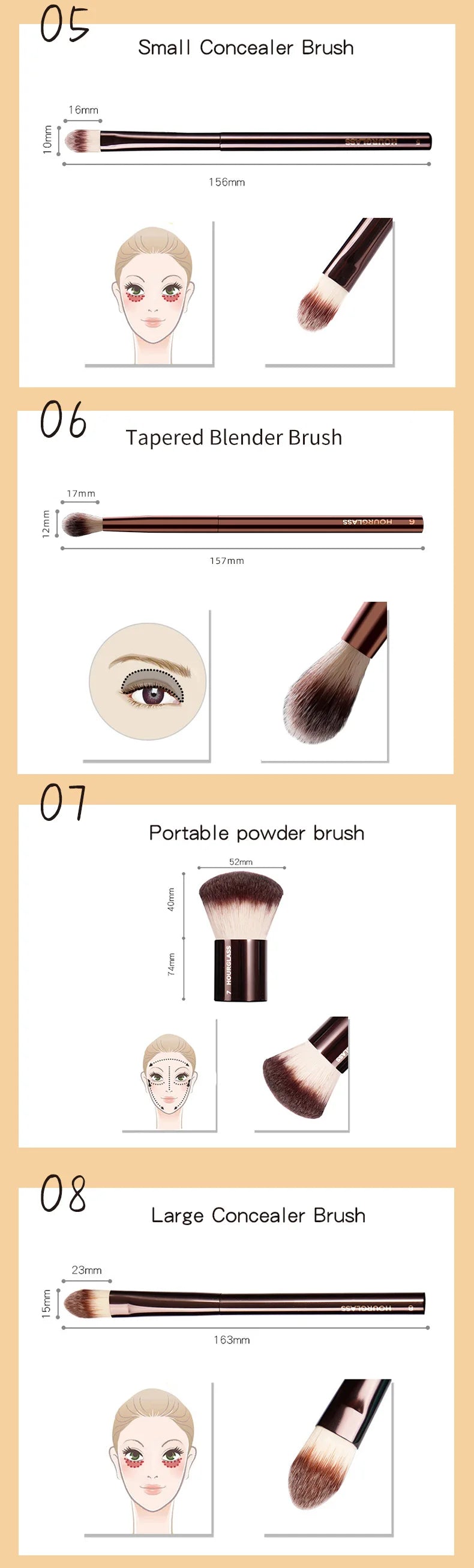 Hourglass Luxe All-in-One Makeup Brushes