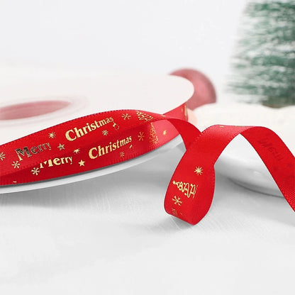 🎄5M Christmas Printed Ribbon – Add Magic to Every Gift &amp; Holiday Creation🎁
