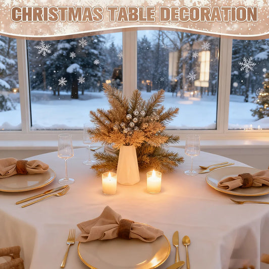 ✨ Festive Artificial Berry &amp; Pine Needle Bouquets – Add Sparkle to Your Christmas Decor!