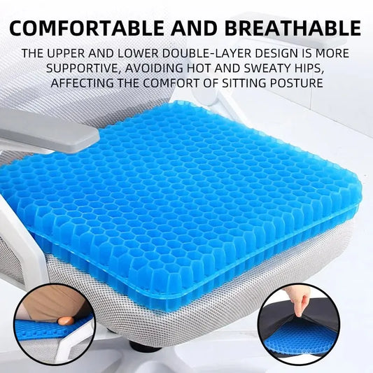 ✨Ultimate Comfort Jelly Seat Cushion – Say Goodbye to Back Pain &amp; Pressure!✨
