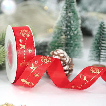 🎄5M Christmas Printed Ribbon – Add Magic to Every Gift &amp; Holiday Creation🎁