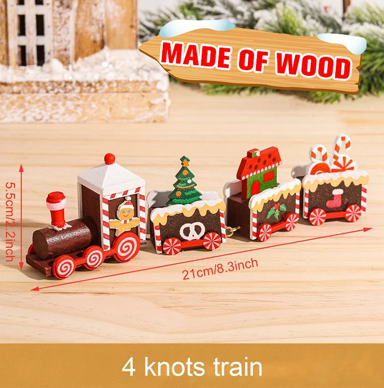 🚂Christmas Train Decoration – Plastic or Wooden Style (Choose Your Perfect Holiday Look!)