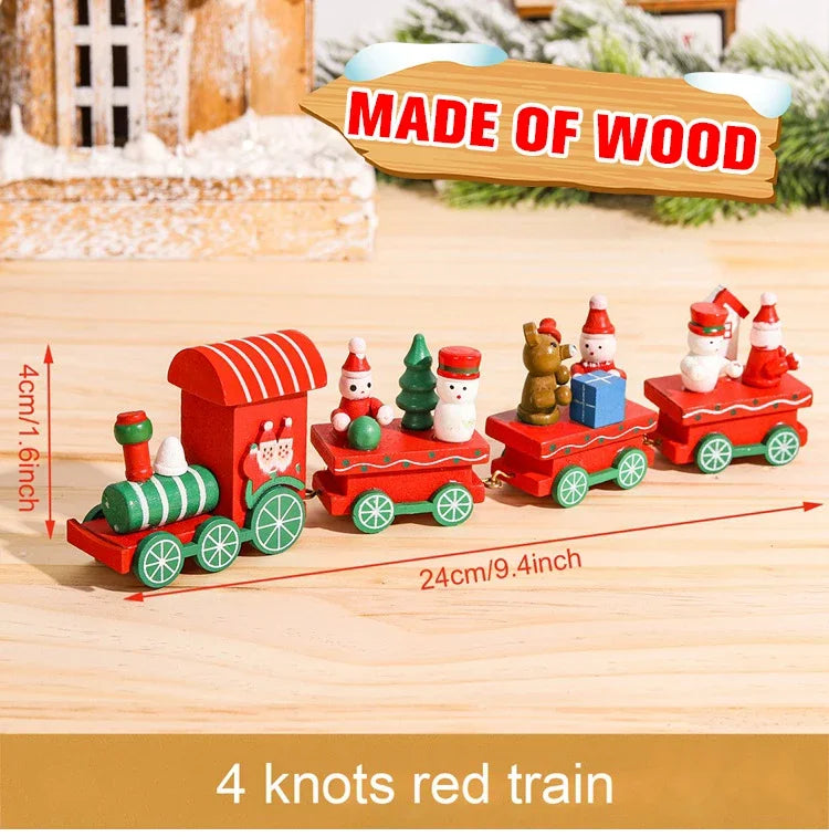 🚂Christmas Train Decoration – Plastic or Wooden Style (Choose Your Perfect Holiday Look!)
