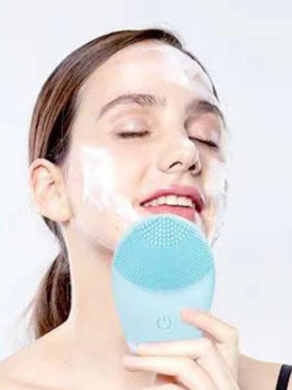 Electric Silicone Facial Cleansing Brush