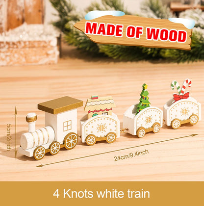 🚂Christmas Train Decoration – Plastic or Wooden Style (Choose Your Perfect Holiday Look!)