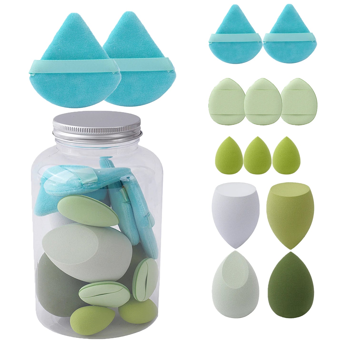 ✨14-Piece Makeup Sponge Set – Flawless Blend!✨