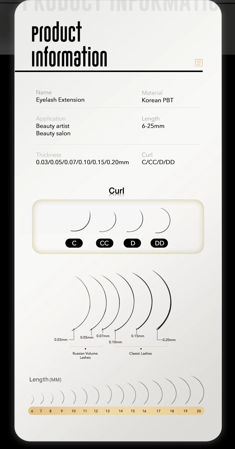 ✨ Mink Individual Eyelash Extensions – Luxury Meets Perfection! ✨ (Different Options1)