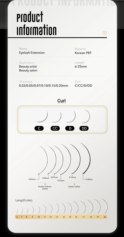 ✨ Mink Individual Eyelash Extensions – Luxury Meets Perfection! ✨ (Different Options1)