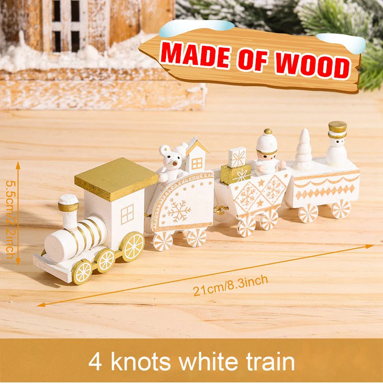 🚂Christmas Train Decoration – Plastic or Wooden Style (Choose Your Perfect Holiday Look!)