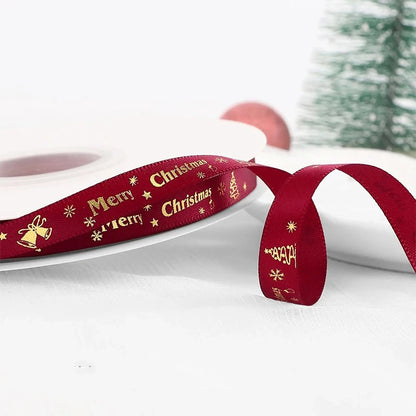 🎄5M Christmas Printed Ribbon – Add Magic to Every Gift &amp; Holiday Creation🎁