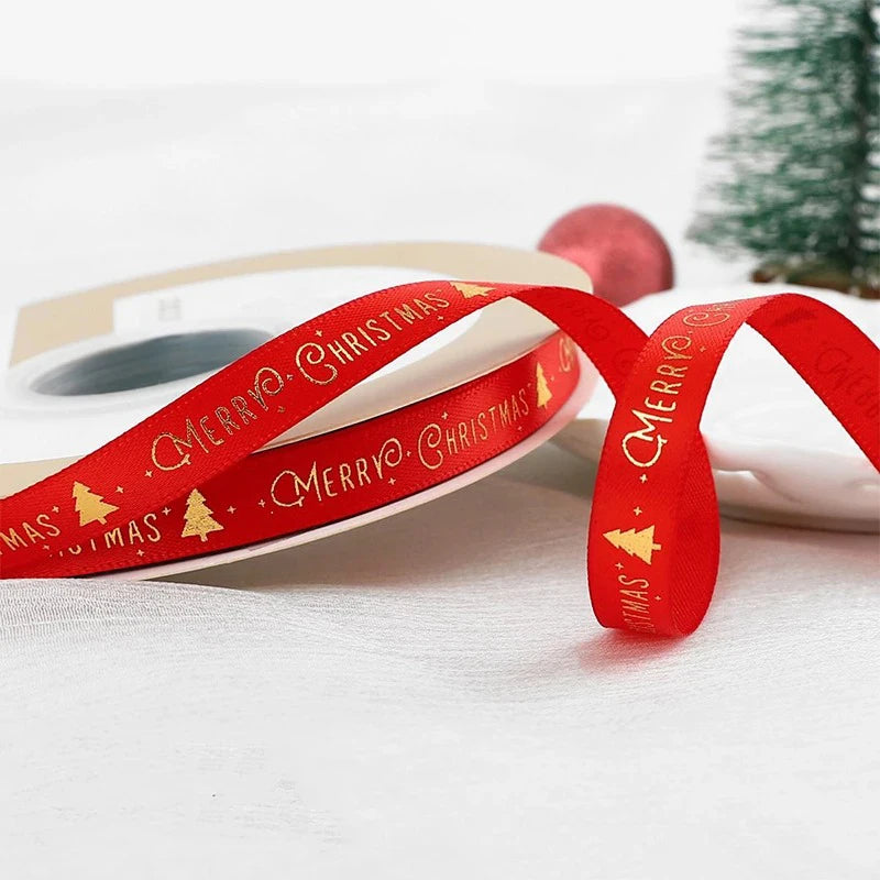 🎄5M Christmas Printed Ribbon – Add Magic to Every Gift &amp; Holiday Creation🎁