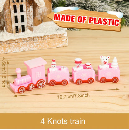 🚂Christmas Train Decoration – Plastic or Wooden Style (Choose Your Perfect Holiday Look!)