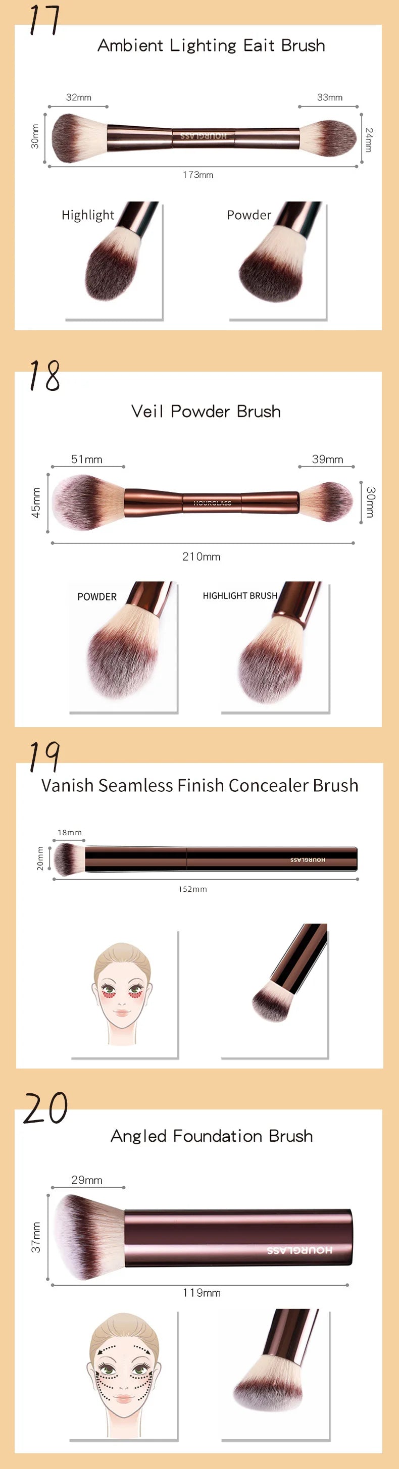 Hourglass Luxe All-in-One Makeup Brushes