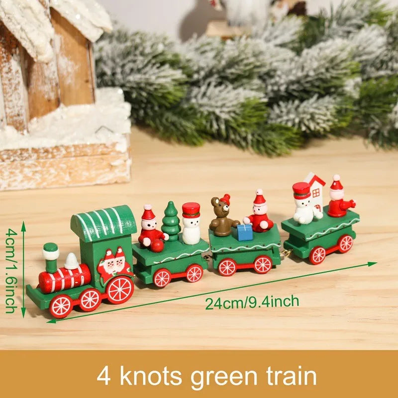 🚂Christmas Train Decoration – Plastic or Wooden Style (Choose Your Perfect Holiday Look!)
