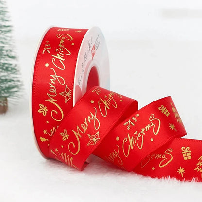 🎄5M Christmas Printed Ribbon – Add Magic to Every Gift &amp; Holiday Creation🎁
