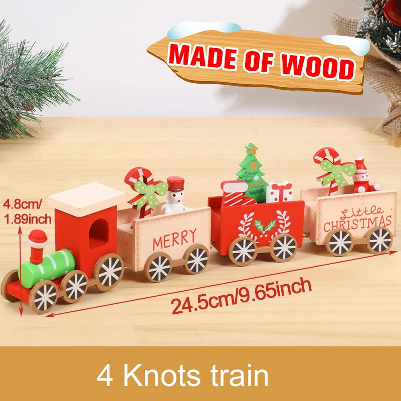🚂Christmas Train Decoration – Plastic or Wooden Style (Choose Your Perfect Holiday Look!)