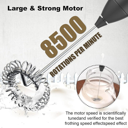 USB Rechargeable Mini Milk Frother – 3-Speed Electric Coffee "JuuJ"