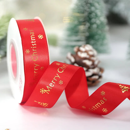 🎄5M Christmas Printed Ribbon – Add Magic to Every Gift &amp; Holiday Creation🎁