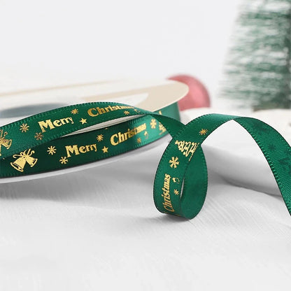 🎄5M Christmas Printed Ribbon – Add Magic to Every Gift &amp; Holiday Creation🎁