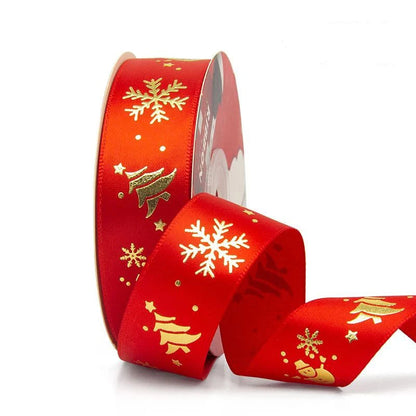 🎄5M Christmas Printed Ribbon – Add Magic to Every Gift &amp; Holiday Creation🎁