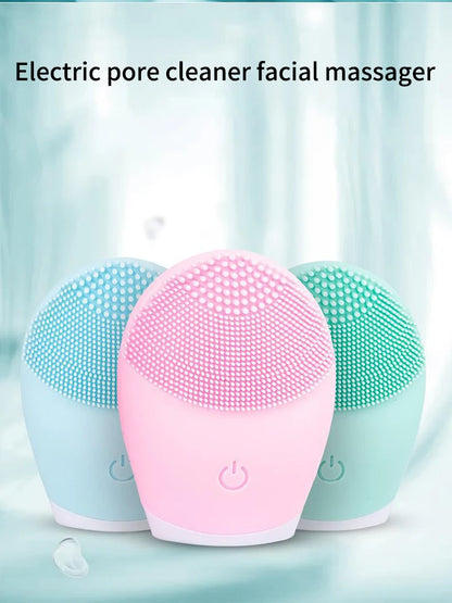 Electric Silicone Facial Cleansing Brush