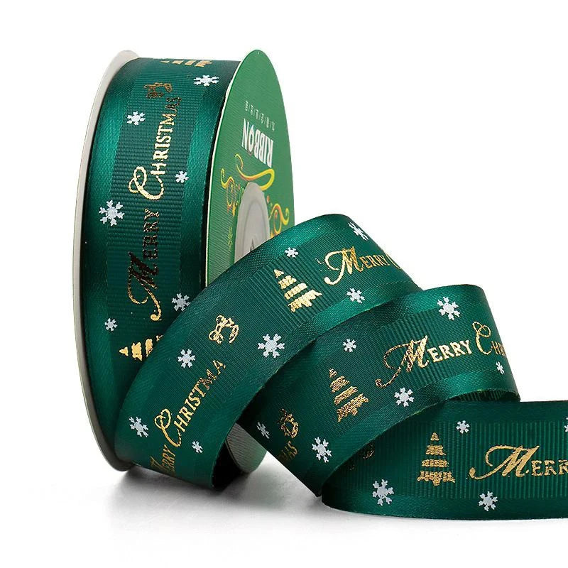 🎄5M Christmas Printed Ribbon – Add Magic to Every Gift &amp; Holiday Creation🎁