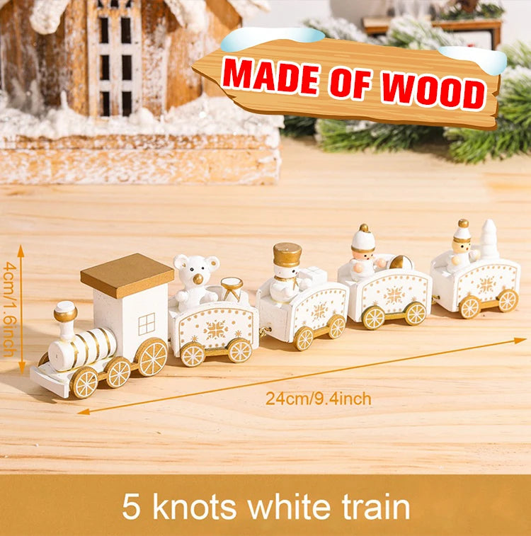 🚂Christmas Train Decoration – Plastic or Wooden Style (Choose Your Perfect Holiday Look!)