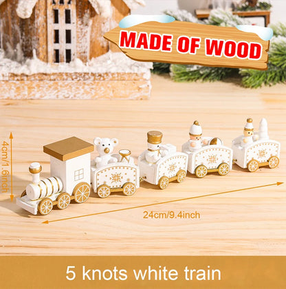 🚂Christmas Train Decoration – Plastic or Wooden Style (Choose Your Perfect Holiday Look!)