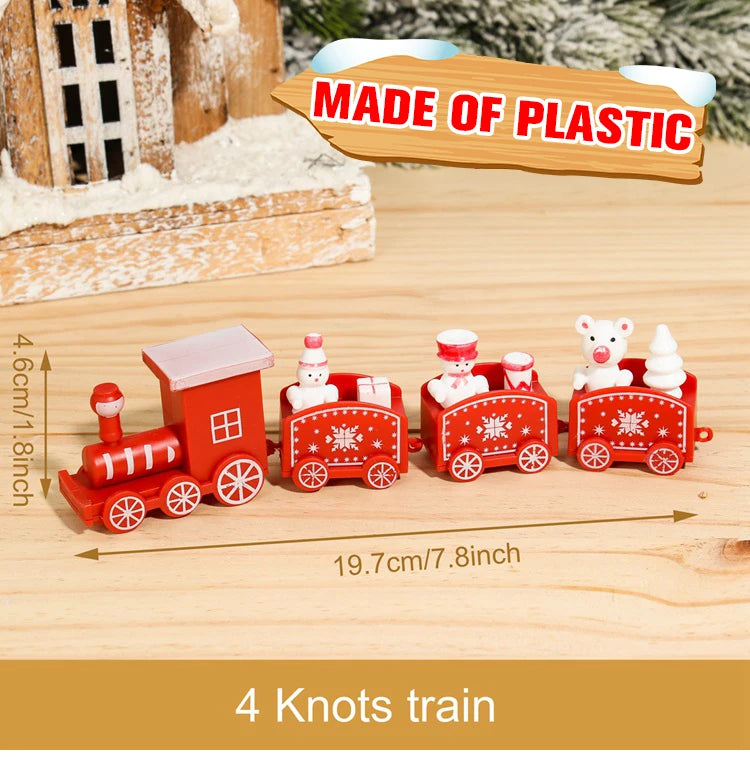 🚂Christmas Train Decoration – Plastic or Wooden Style (Choose Your Perfect Holiday Look!)