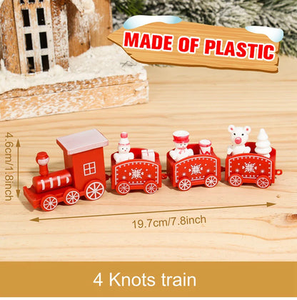 🚂Christmas Train Decoration – Plastic or Wooden Style (Choose Your Perfect Holiday Look!)
