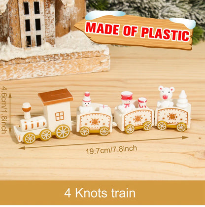 🚂Christmas Train Decoration – Plastic or Wooden Style (Choose Your Perfect Holiday Look!)