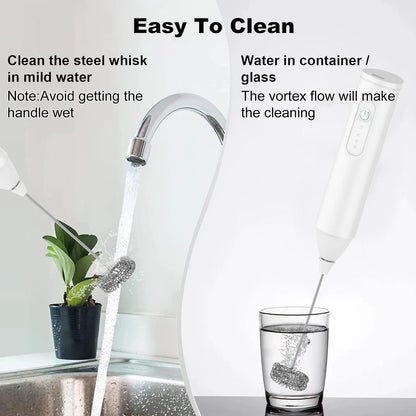 USB Rechargeable Mini Milk Frother – 3-Speed Electric Coffee "JuuJ"