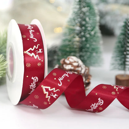 🎄5M Christmas Printed Ribbon – Add Magic to Every Gift &amp; Holiday Creation🎁