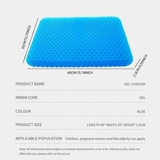 ✨Ultimate Comfort Jelly Seat Cushion – Say Goodbye to Back Pain &amp; Pressure!✨