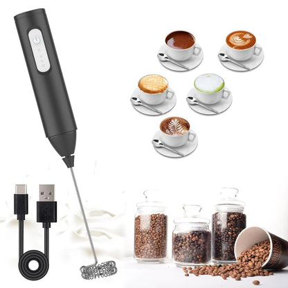 USB Rechargeable Mini Milk Frother – 3-Speed Electric Coffee "JuuJ"