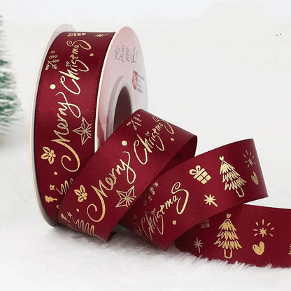 🎄5M Christmas Printed Ribbon – Add Magic to Every Gift &amp; Holiday Creation🎁