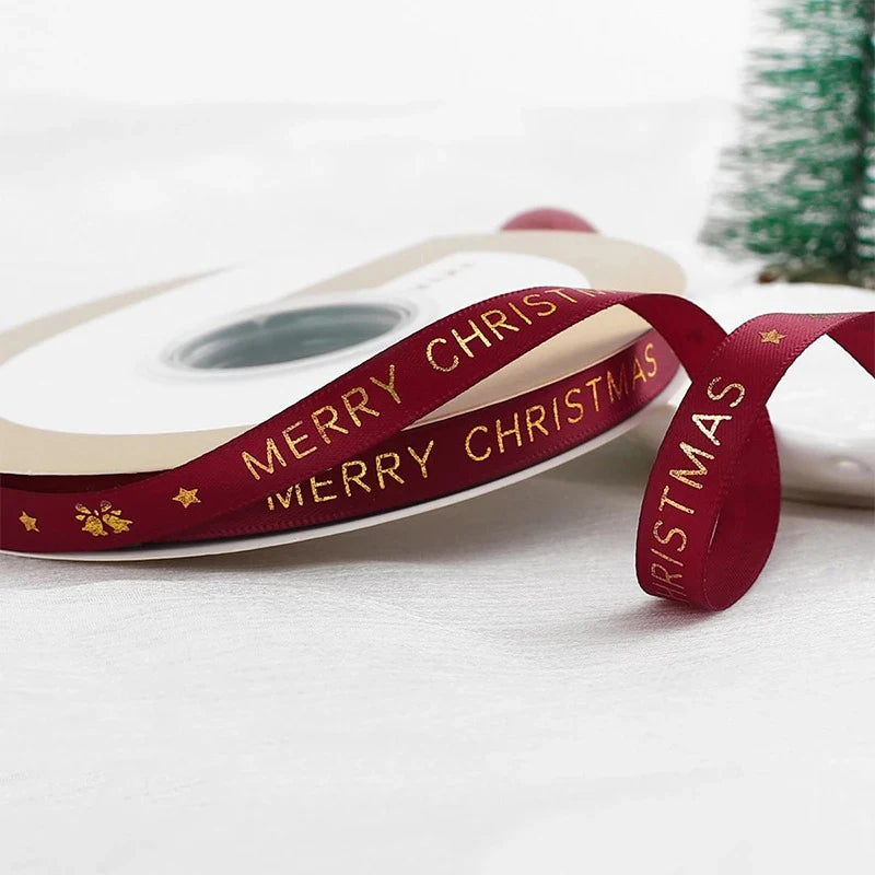 🎄5M Christmas Printed Ribbon – Add Magic to Every Gift &amp; Holiday Creation🎁