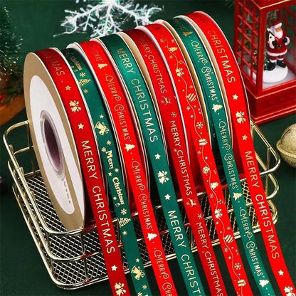 🎄5M Christmas Printed Ribbon – Add Magic to Every Gift &amp; Holiday Creation🎁