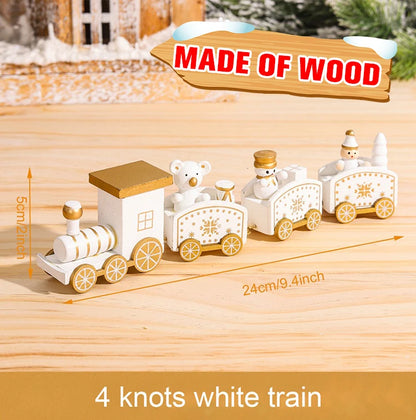 🚂Christmas Train Decoration – Plastic or Wooden Style (Choose Your Perfect Holiday Look!)