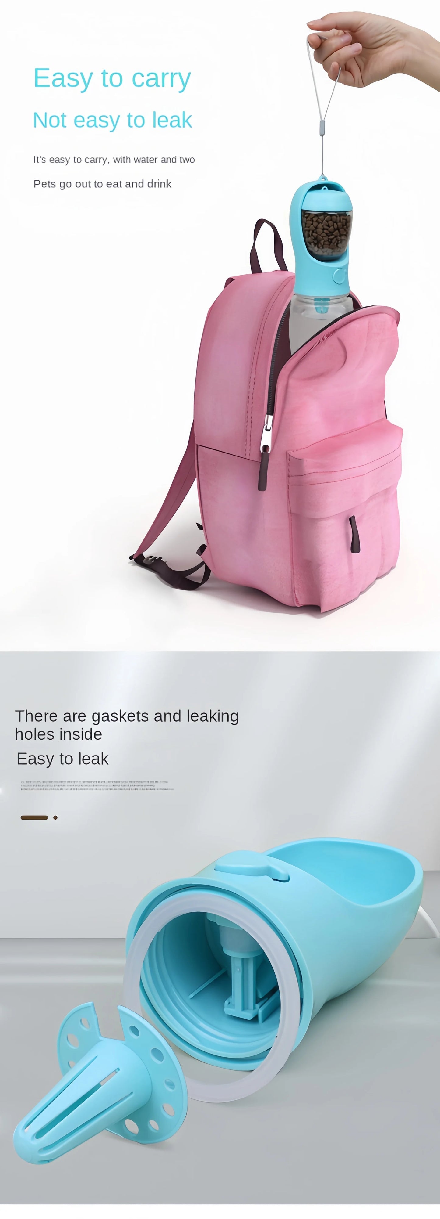 🐾 Portable Pet Water Bottle – Keep Your Pup Hydrated Anywhere